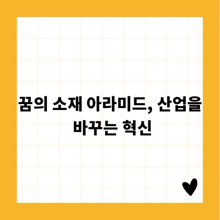 꿈의 소재 아라미드, 산업을 바꾸는 혁신
