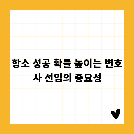 항소 성공 확률 높이는 변호사 선임의 중요성