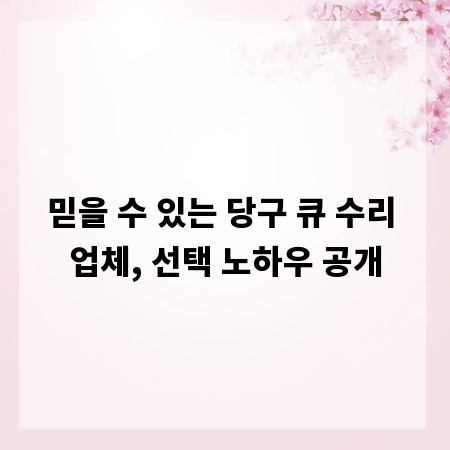 믿을 수 있는 당구 큐 수리 업체, 선택 노하우 공개