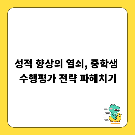 성적 향상의 열쇠, 중학생 수행평가 전략 파헤치기