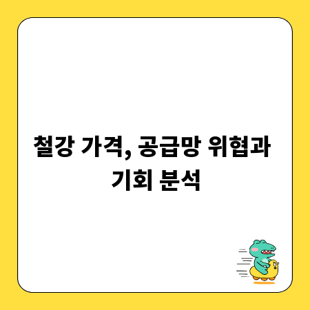 철강 가격, 공급망 위협과 기회 분석