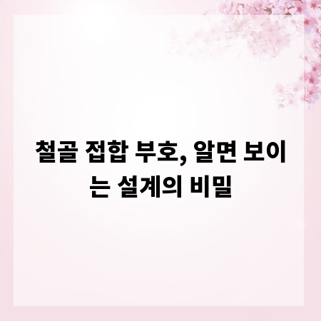 철골 접합 부호, 알면 보이는 설계의 비밀