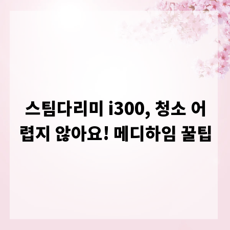 스팀다리미 i300, 청소 어렵지 않아요! 메디하임 꿀팁