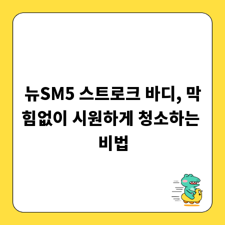 뉴SM5 스트로크 바디, 막힘없이 시원하게 청소하는 비법